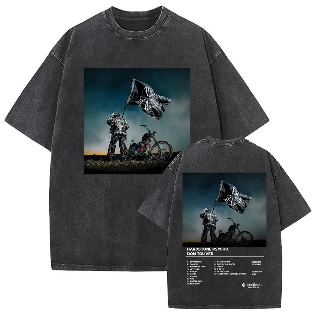 Washed Vintage Rapper Don Toliver Hardstone Psycho  Oversized T-shirts, different models