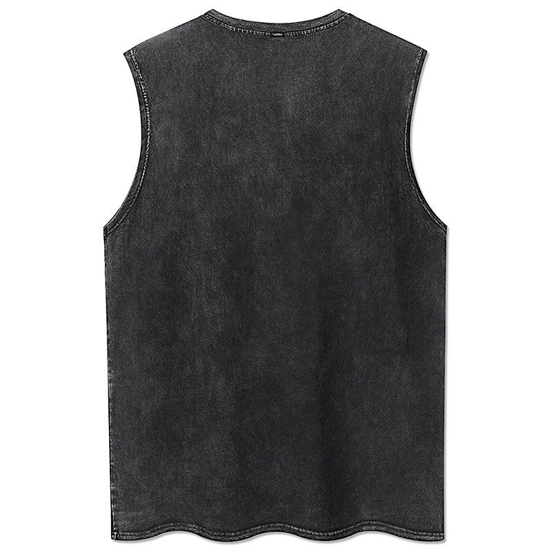Y2K Tanks Tops for Men Women Vintage Black Men's Tshirts Gothic
