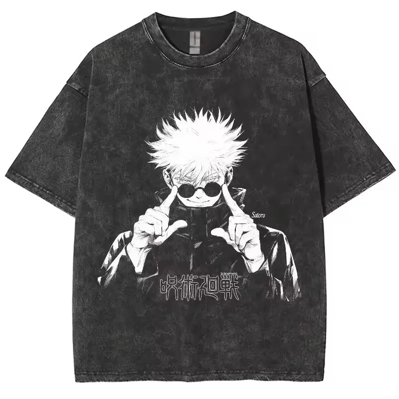 Jujutsu Kaisen Gojo Satoru T Shirts Washed Unisex High Quality  for men, different models