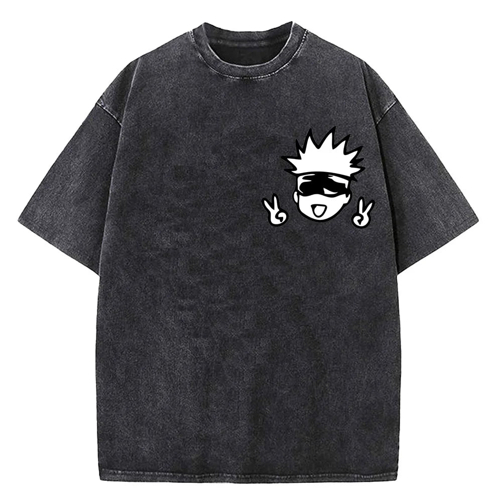 Jujutsu Kaisen Gojo Satoru T Shirts Washed Unisex High Quality  for men, different models