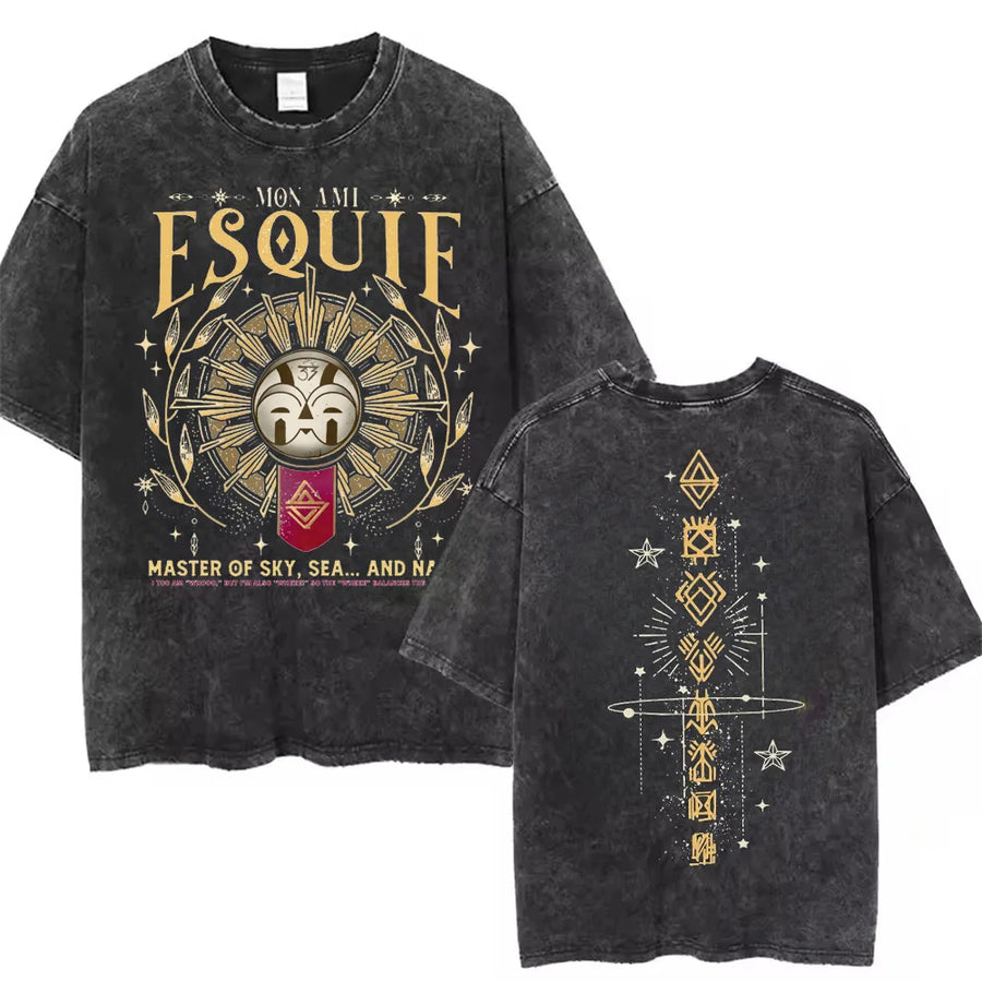 Clair Obscur Expedition 33 T-shirts for Men Merch T-Shirt Vintage Wash
