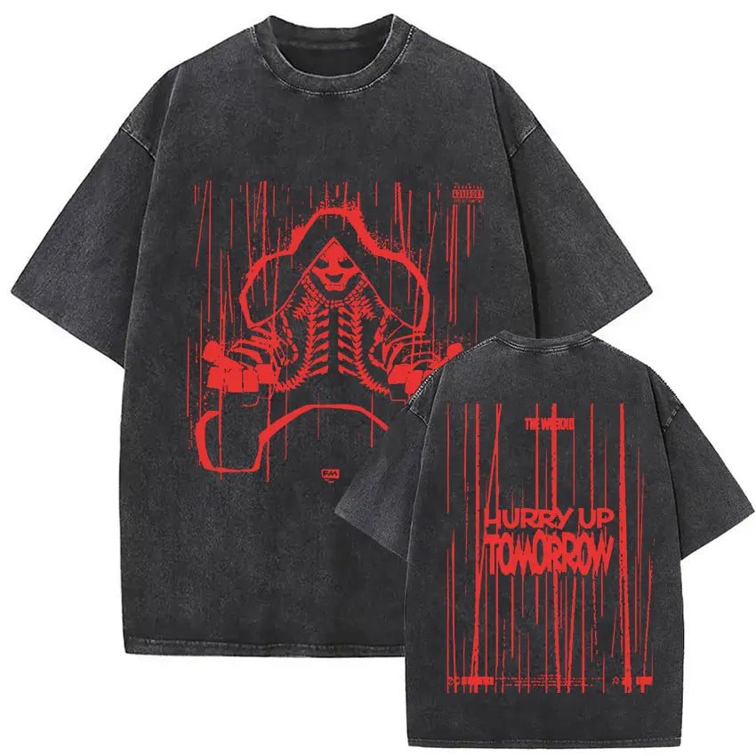 The Weeknd Vintage Washed T Shirt Men, different model