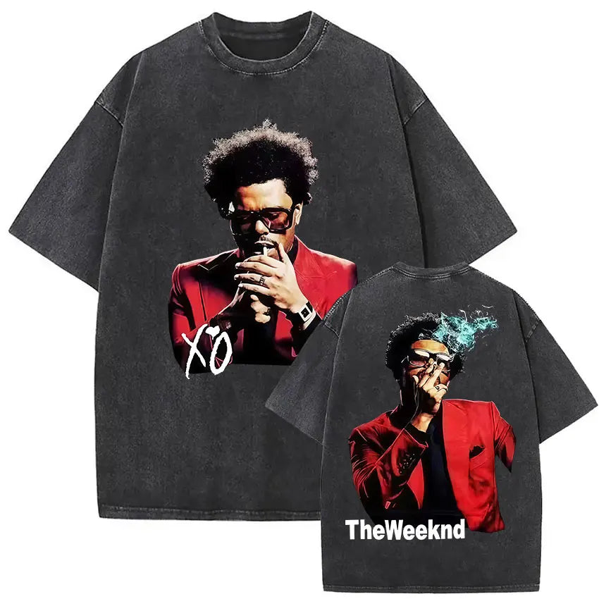 The Weeknd Vintage Washed T Shirt Men, different model
