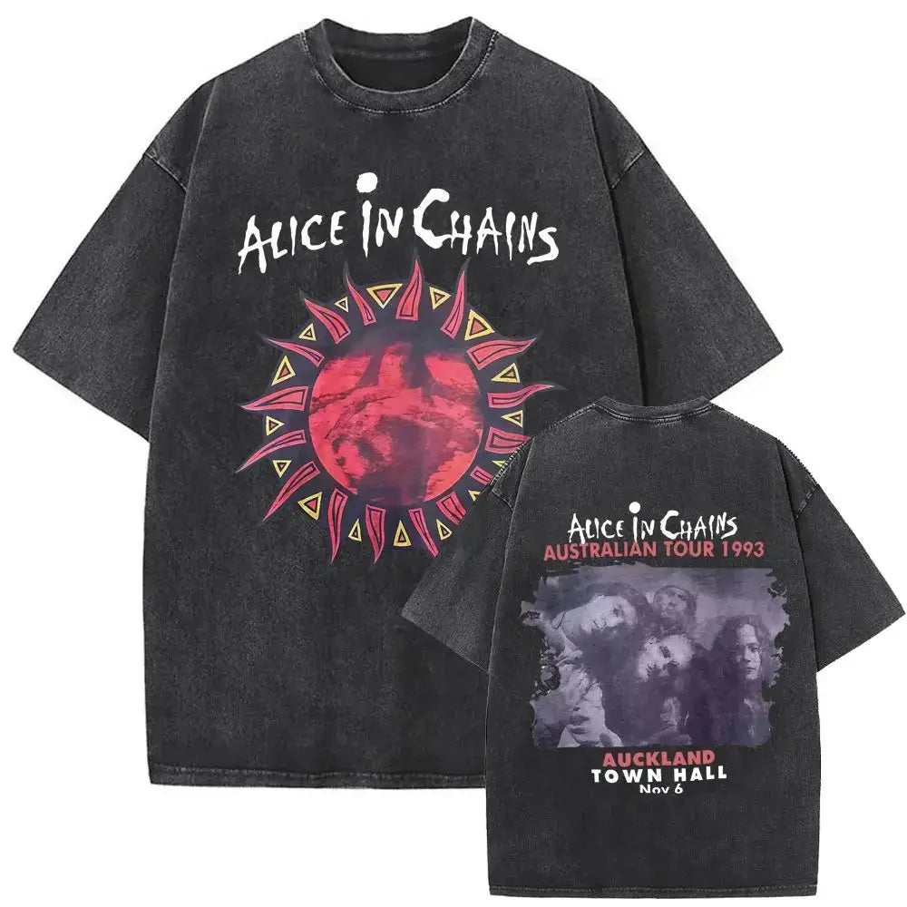 T-Shirt Rock Band Alice in Chains Dirt Washed Vintage  Y2k, different models