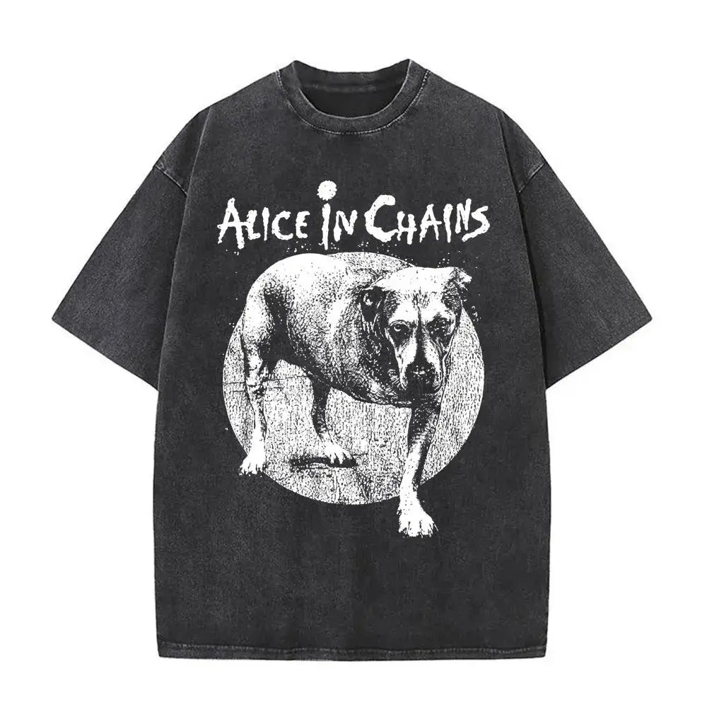 T-Shirt Rock Band Alice in Chains Dirt Washed Vintage  Y2k, different models