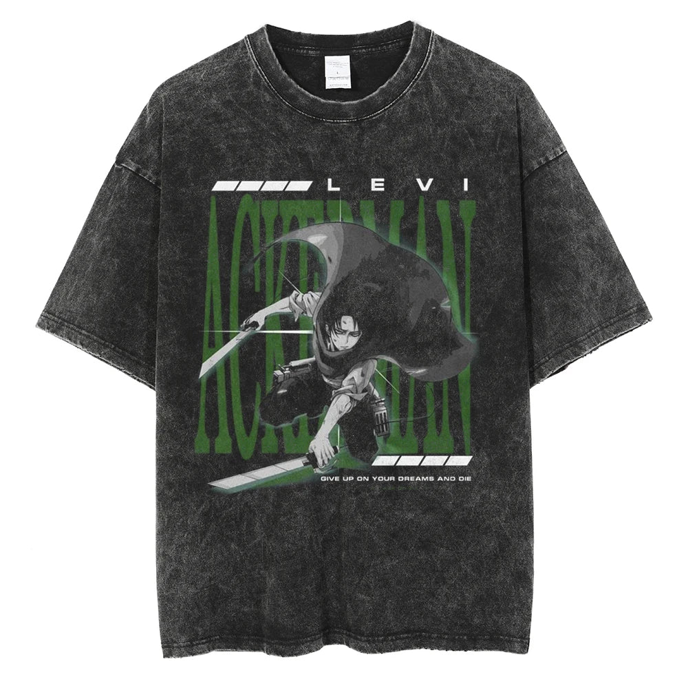 Attack On Titan T-shirts Tee Men Women Vintage Manga Oversized Casual, Different models