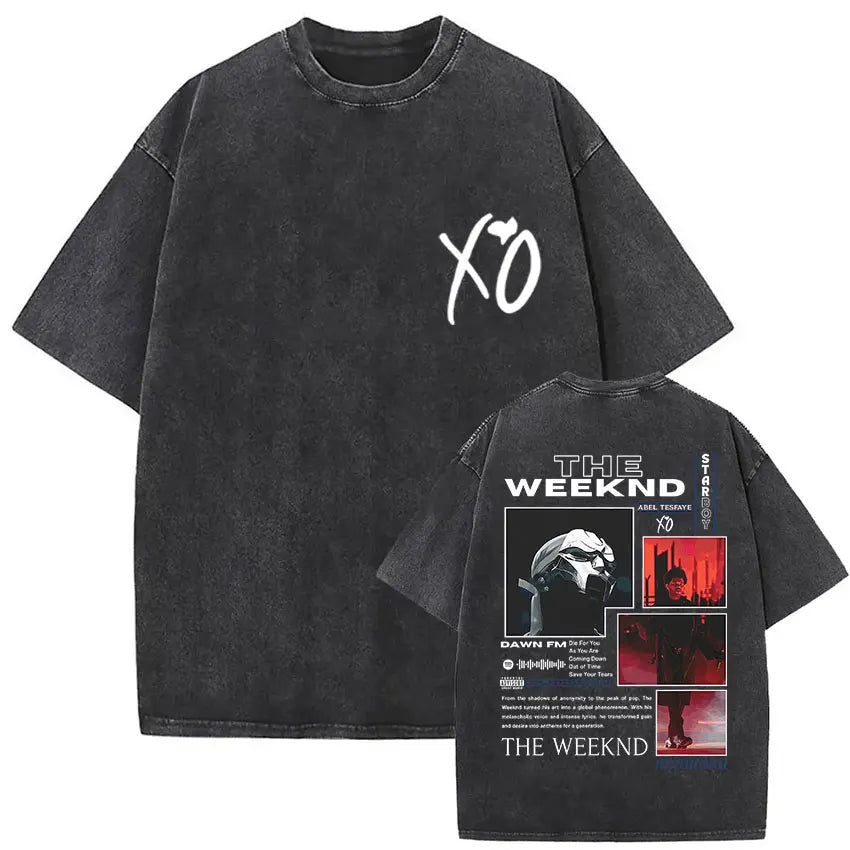 The Weeknd Vintage Washed T Shirt Men, different model