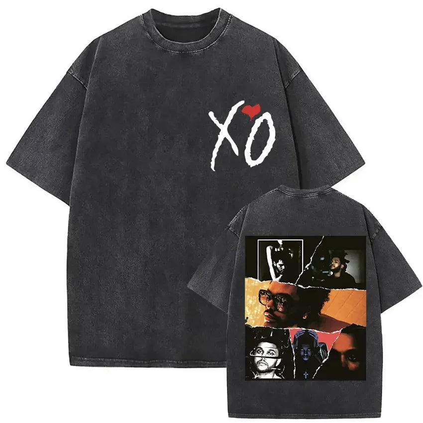 The Weeknd Vintage Washed T Shirt Men, different model