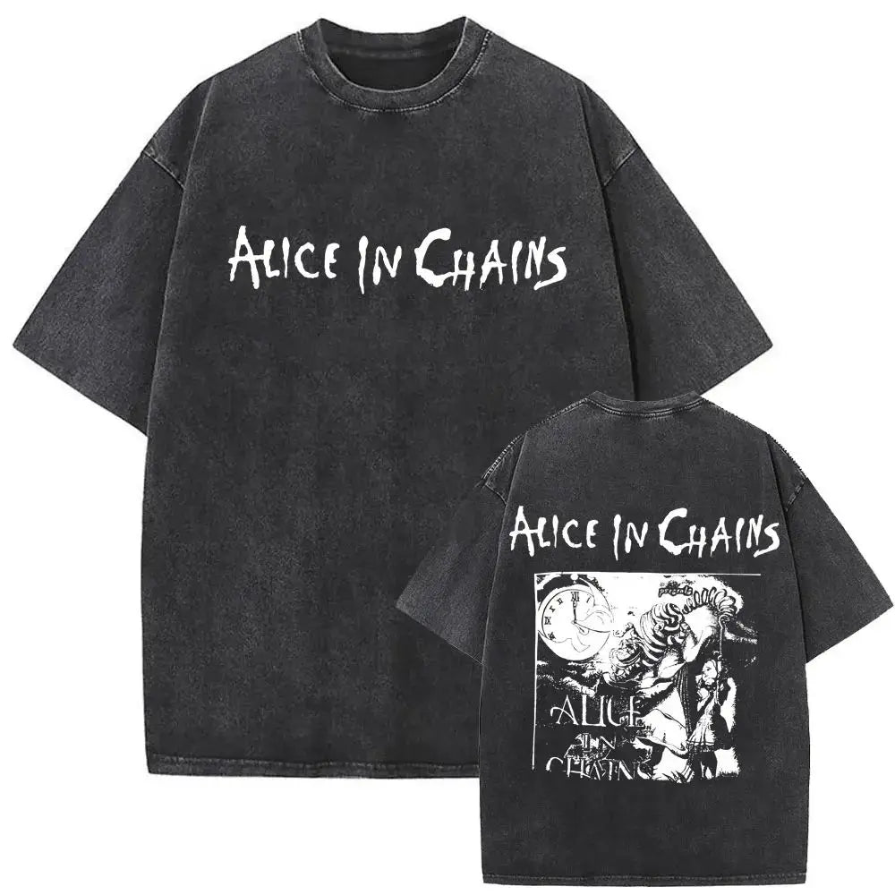 T-Shirt Rock Band Alice in Chains Dirt Washed Vintage  Y2k, different models