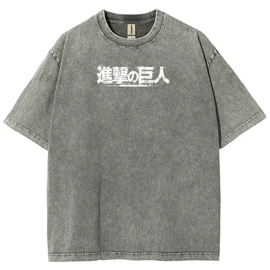 Attack On Titan Tee Men Women Washed  Manga Vintage, Different models