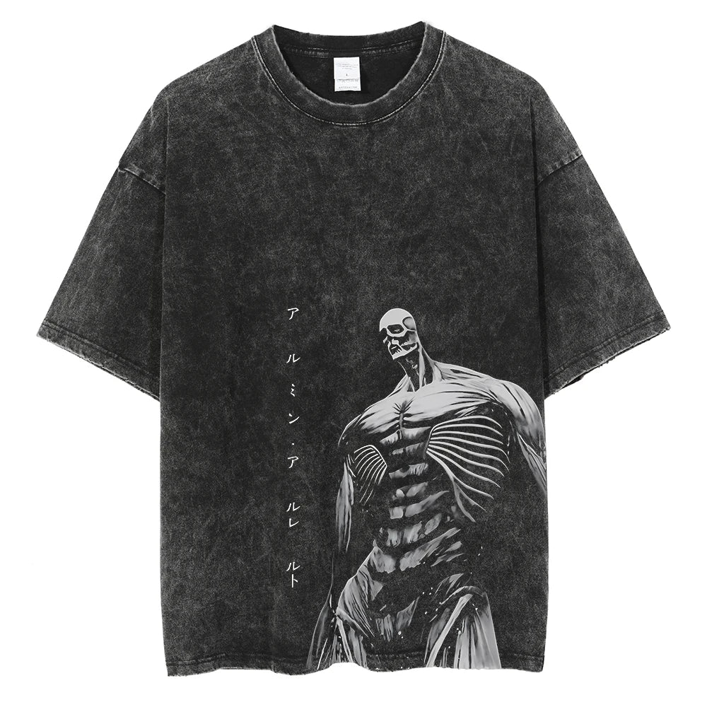 Attack On Titan T-shirts Tee Men Women Vintage Manga Oversized Casual, Different models