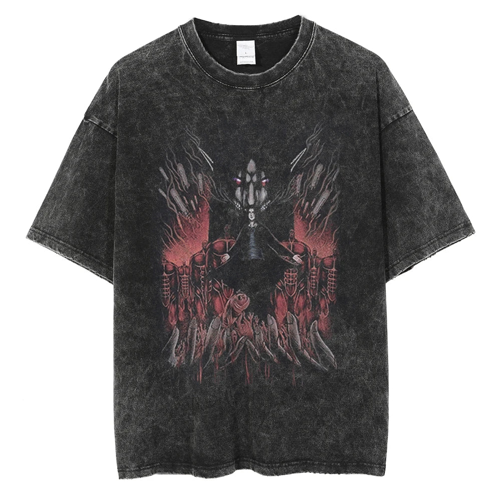 Attack On Titan T-shirts Tee Men Women Vintage Manga Oversized Casual, Different models