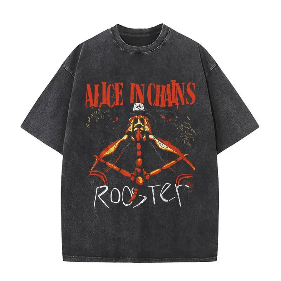 T-Shirt Rock Band Alice in Chains Dirt Washed Vintage  Y2k, different models