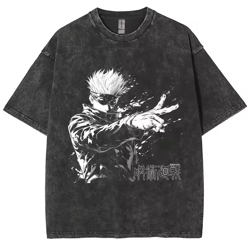 Jujutsu Kaisen Gojo Satoru T Shirts Washed Unisex High Quality  for men, different models