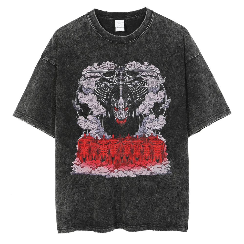 Attack On Titan T-shirts Tee Men Women Vintage Manga Oversized Casual, Different models