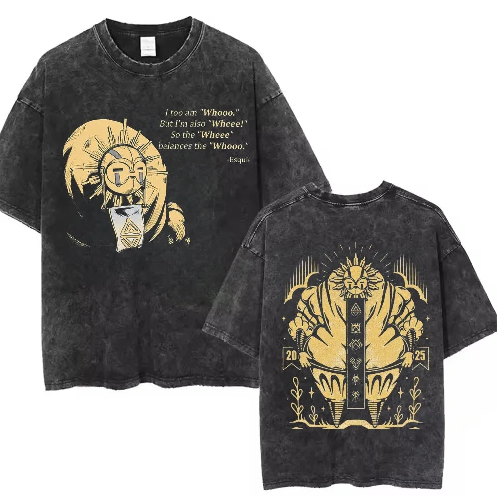 Clair Obscur Expedition 33 T-shirts for Men Merch T-Shirt Vintage Wash
