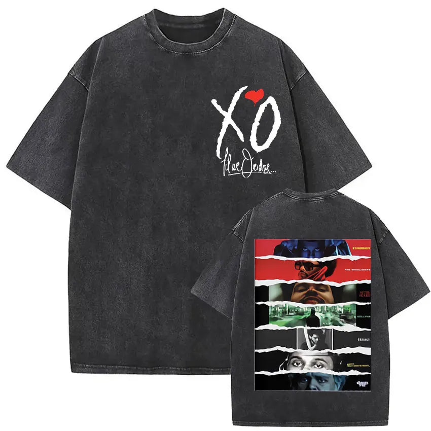 The Weeknd Vintage Washed T Shirt Men, different model