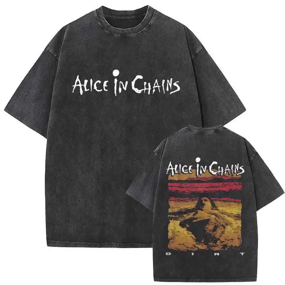 T-Shirt Rock Band Alice in Chains Dirt Washed Vintage  Y2k, different models