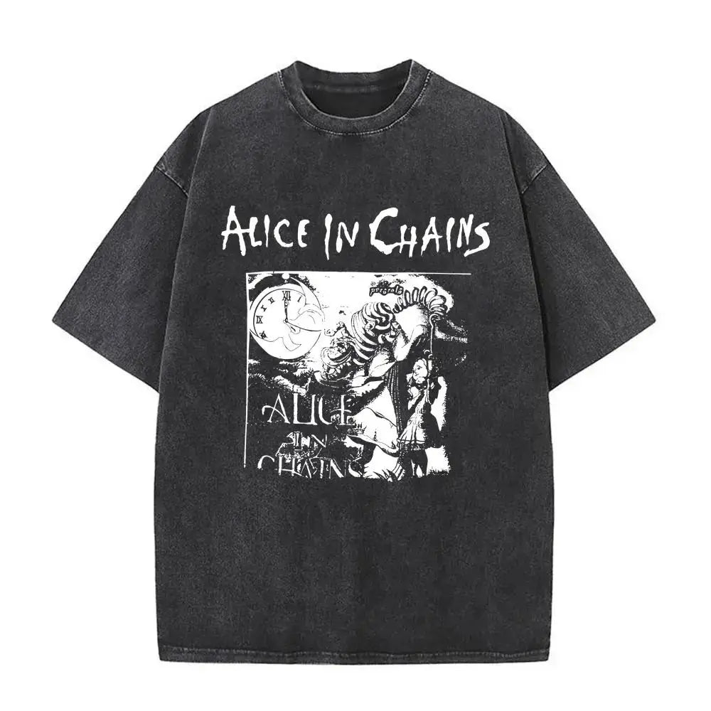 T-Shirt Rock Band Alice in Chains Dirt Washed Vintage  Y2k, different models