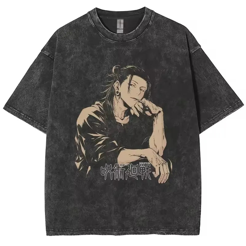 Jujutsu Kaisen Gojo Satoru T Shirts Washed Unisex High Quality  for men, different models