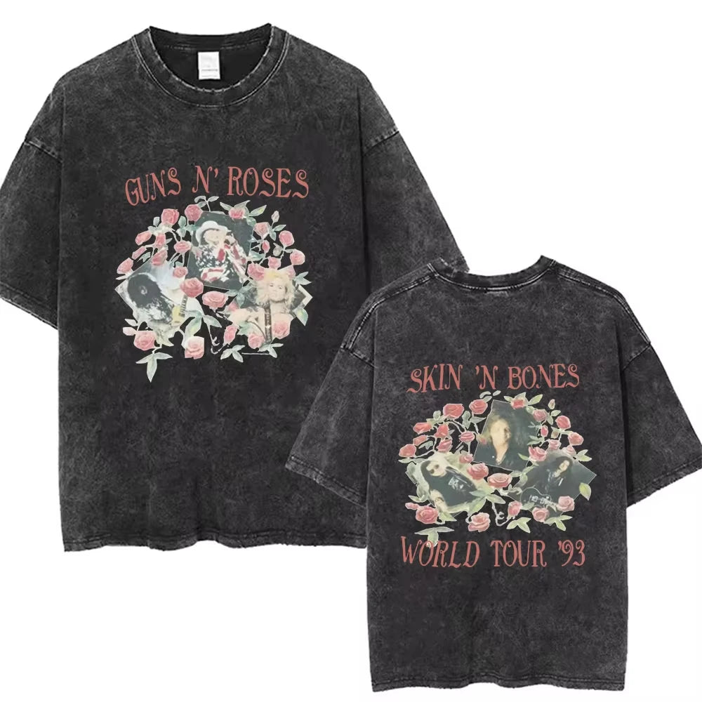 Mens T-Shirts Men Guns N Roses 85 Washed Vintage, different models