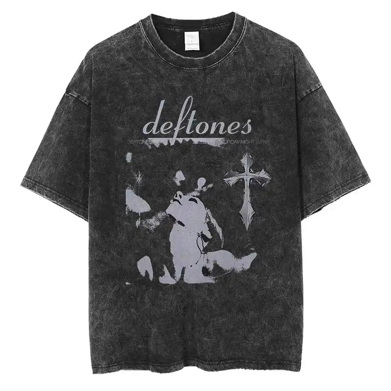 Deftones Washed Vintage Y2k Tshirt Men. different models