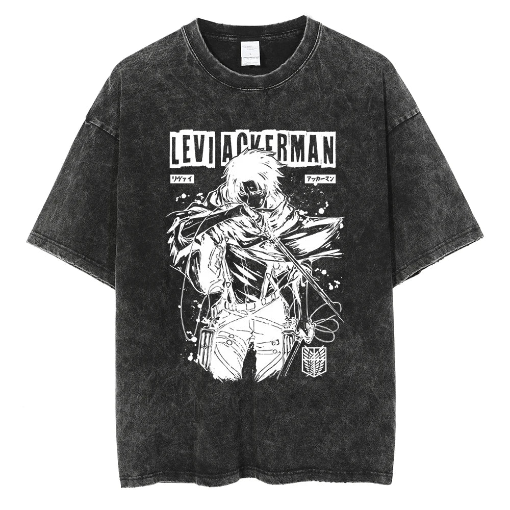 Attack On Titan T-shirts Tee Men Women Vintage Manga Oversized Casual, Different models