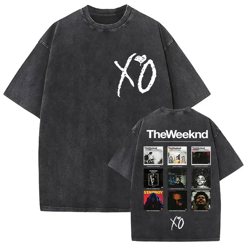 The Weeknd Vintage Washed T Shirt Men, different model