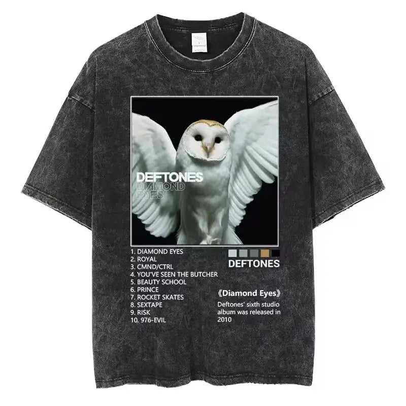 Deftones Washed Vintage Y2k Tshirt Men. different models