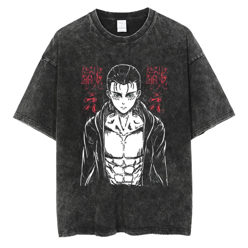 Attack On Titan T-shirts Tee Men Women Vintage Manga Oversized Casual, Different models