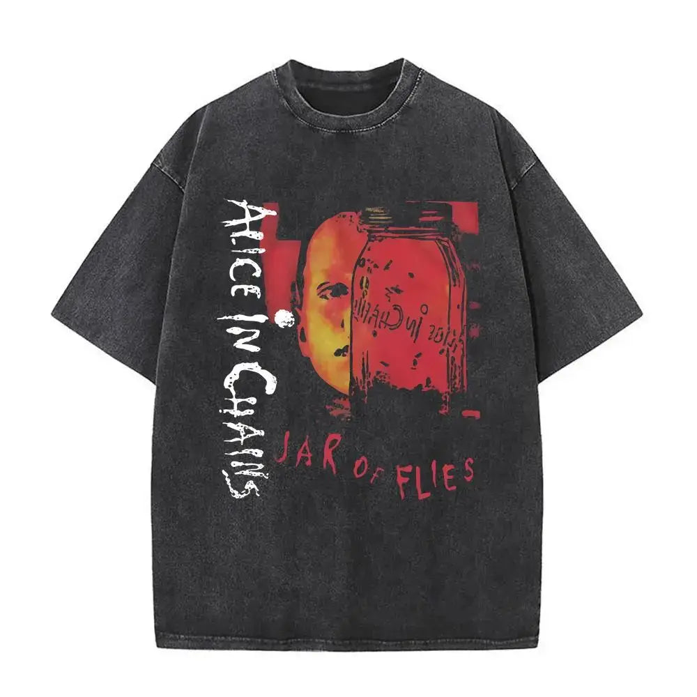 T-Shirt Rock Band Alice in Chains Dirt Washed Vintage  Y2k, different models
