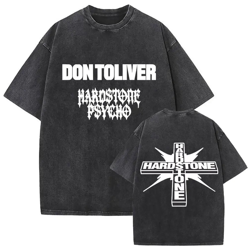Washed Vintage Rapper Don Toliver Hardstone Psycho  Oversized T-shirts, different models