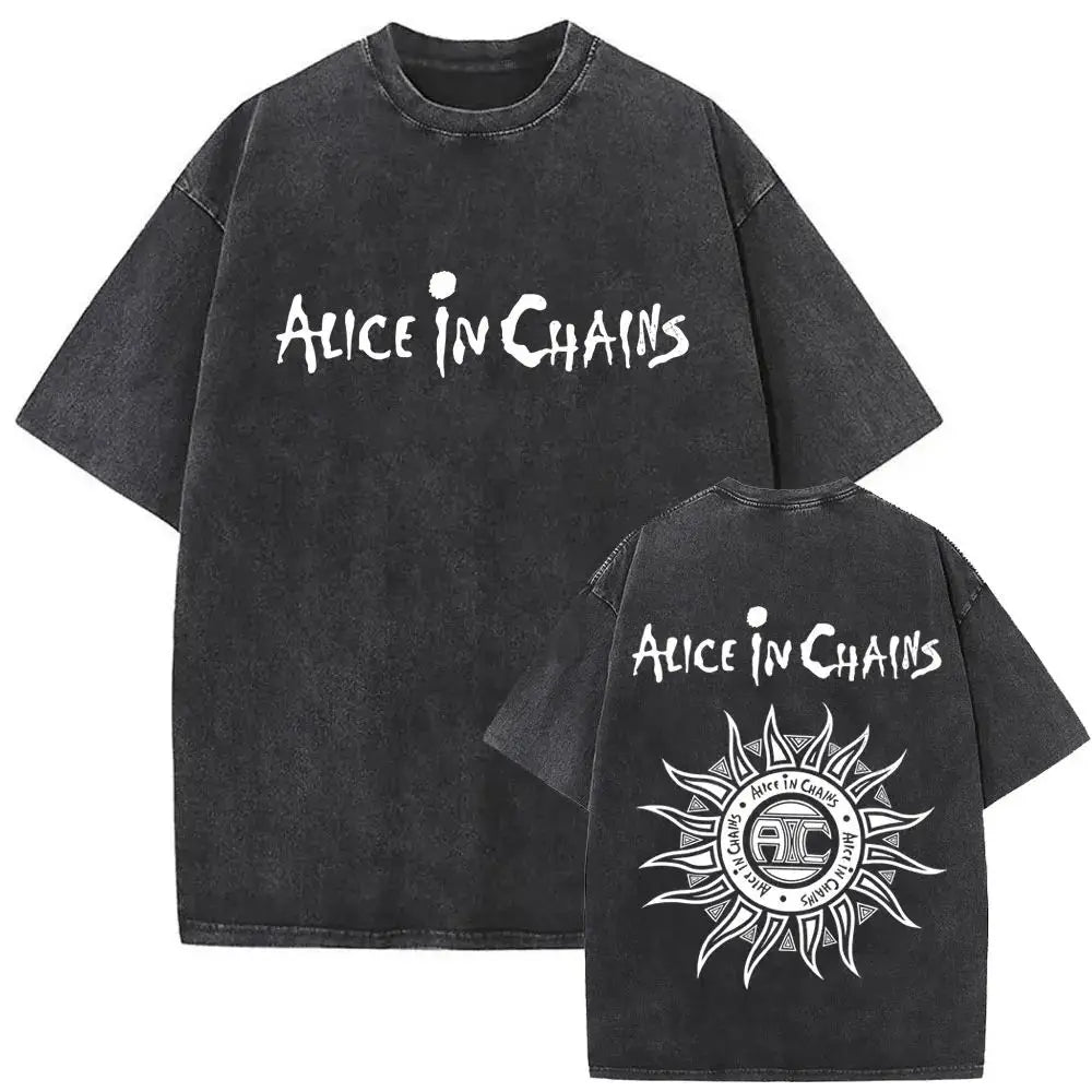 T-Shirt Rock Band Alice in Chains Dirt Washed Vintage  Y2k, different models