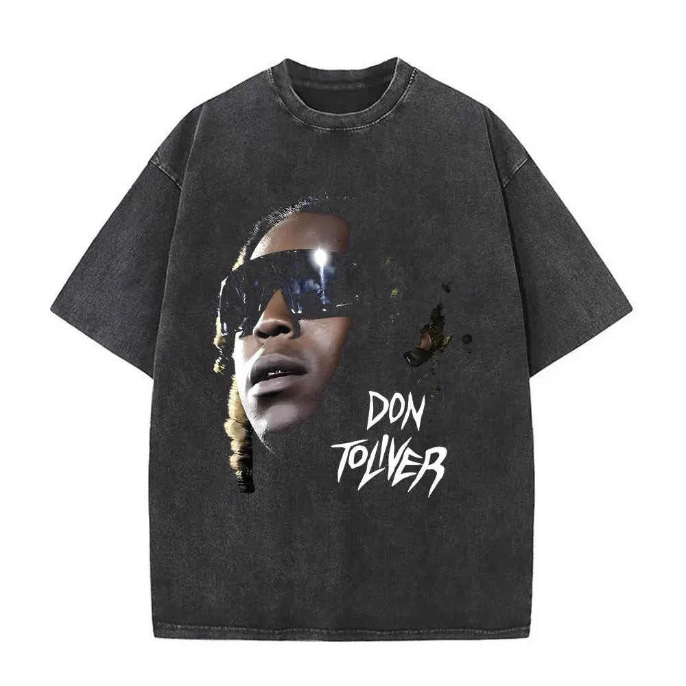 Washed Vintage Rapper Don Toliver Hardstone Psycho  Oversized T-shirts, different models