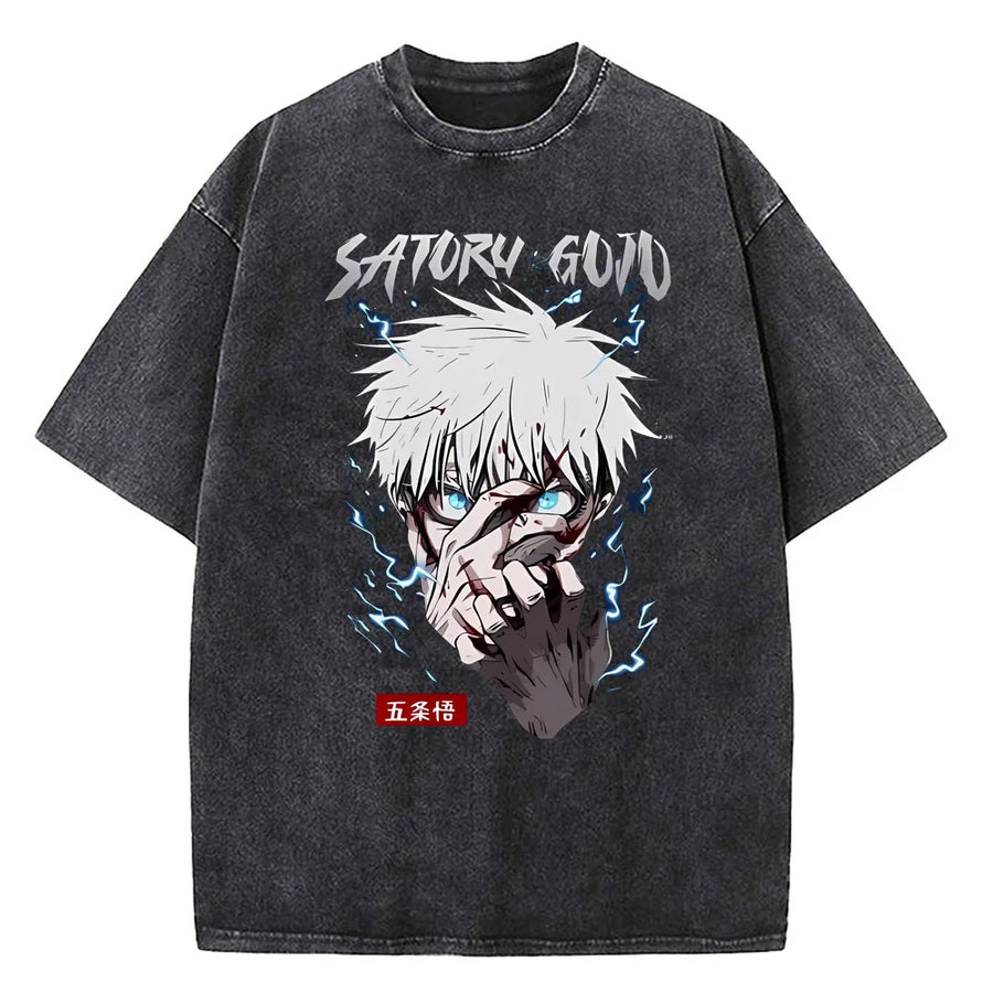 Jujutsu Kaisen Gojo Satoru T Shirts Washed Unisex High Quality  for men, different models