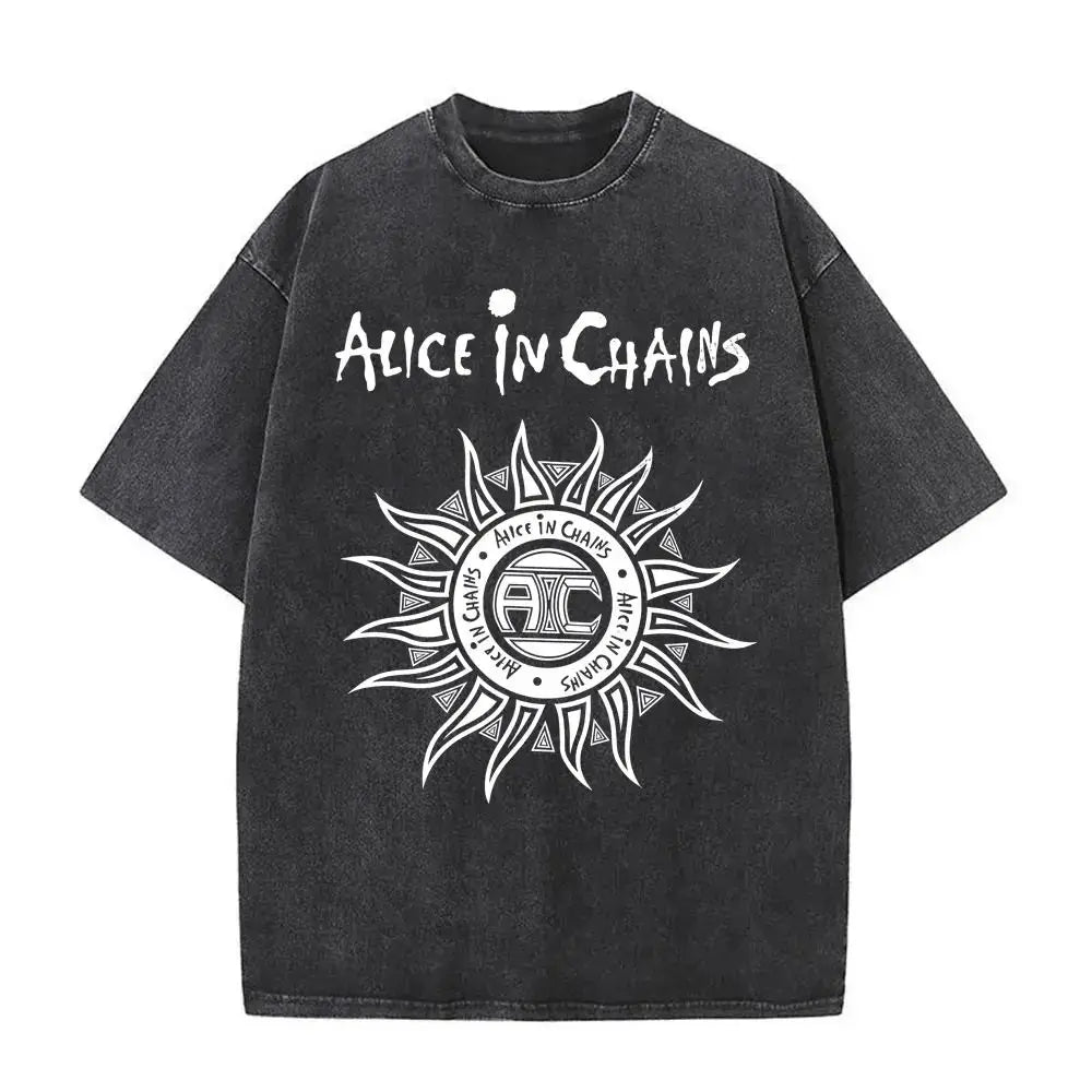 T-Shirt Rock Band Alice in Chains Dirt Washed Vintage  Y2k, different models